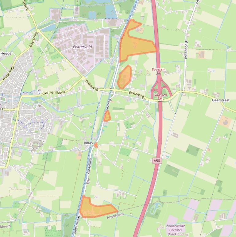 Kaart van postcodegebied 8171LS.