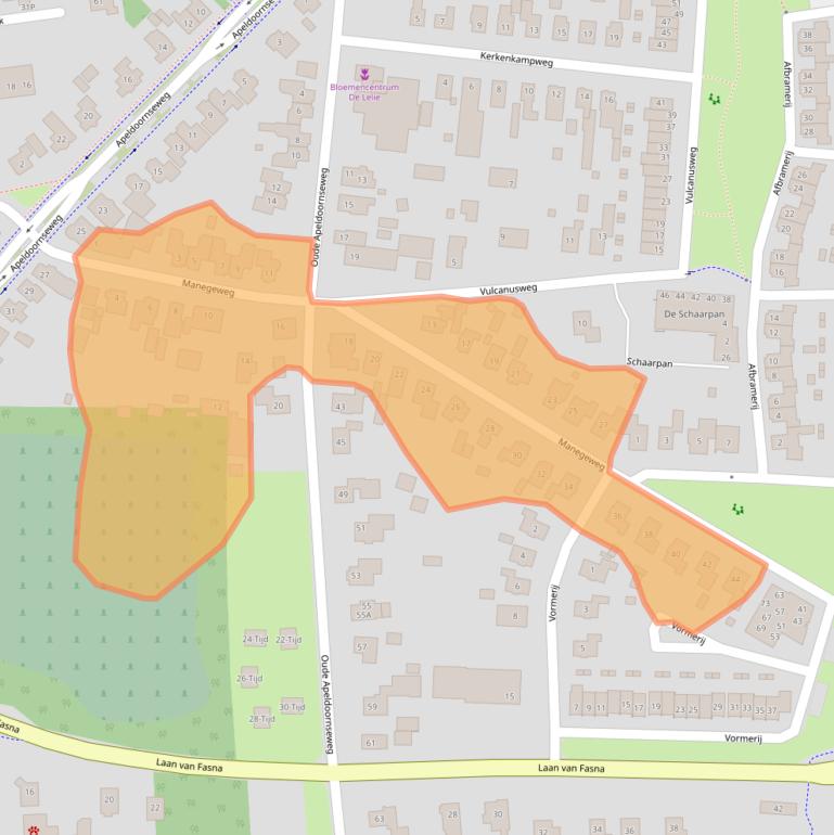 Kaart van postcodegebied 8171ND.