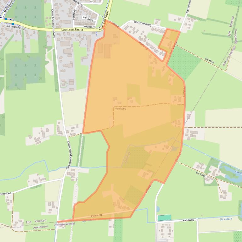 Kaart van postcodegebied 8171NG.