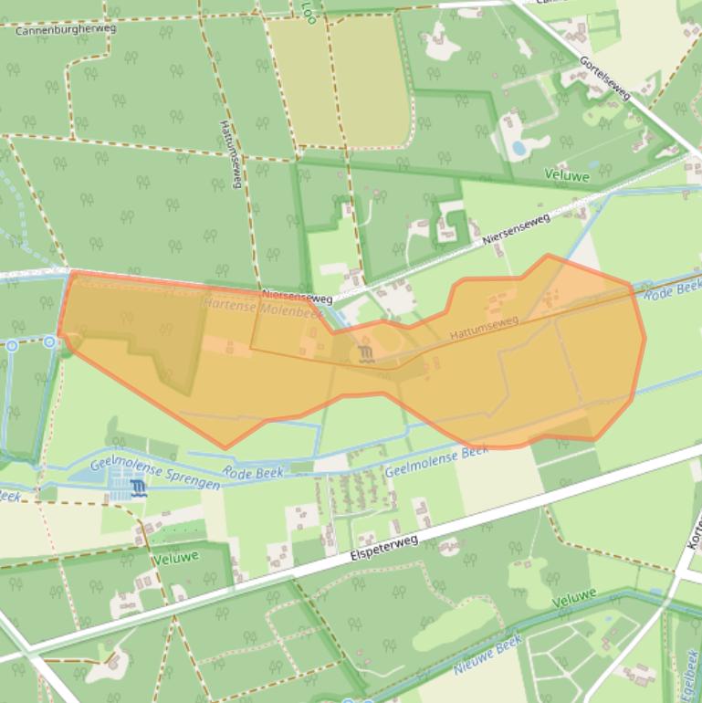 Kaart van postcodegebied 8171RD.