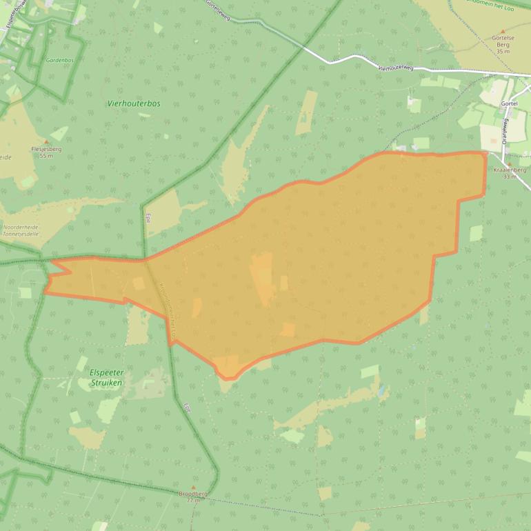 Kaart van postcodegebied 8171RZ.