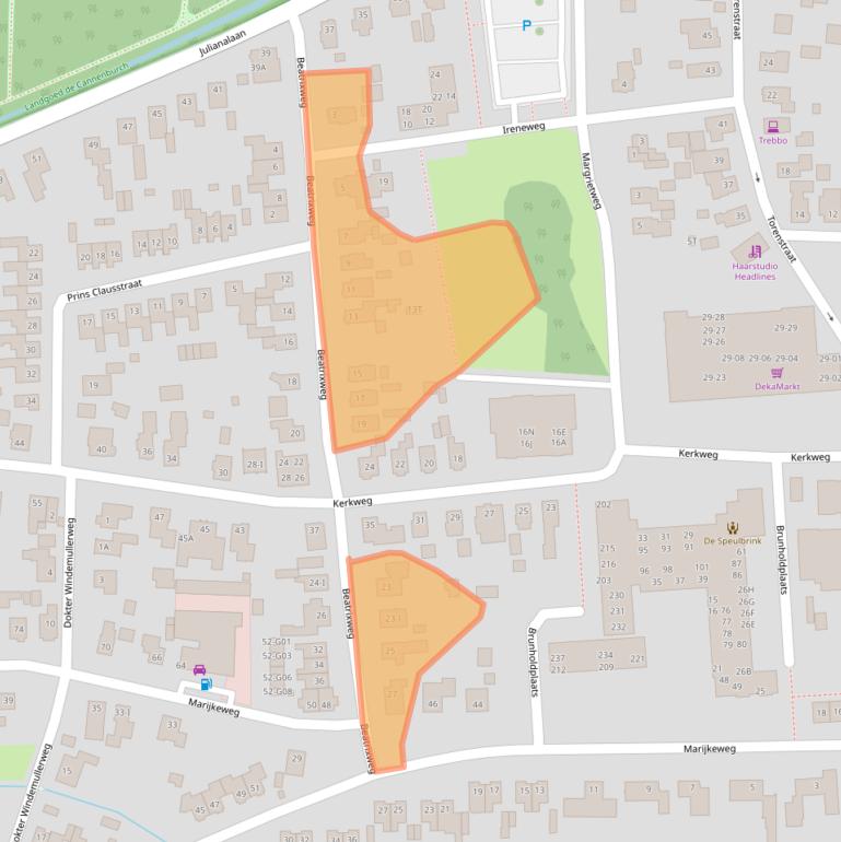 Kaart van postcodegebied 8171VZ.