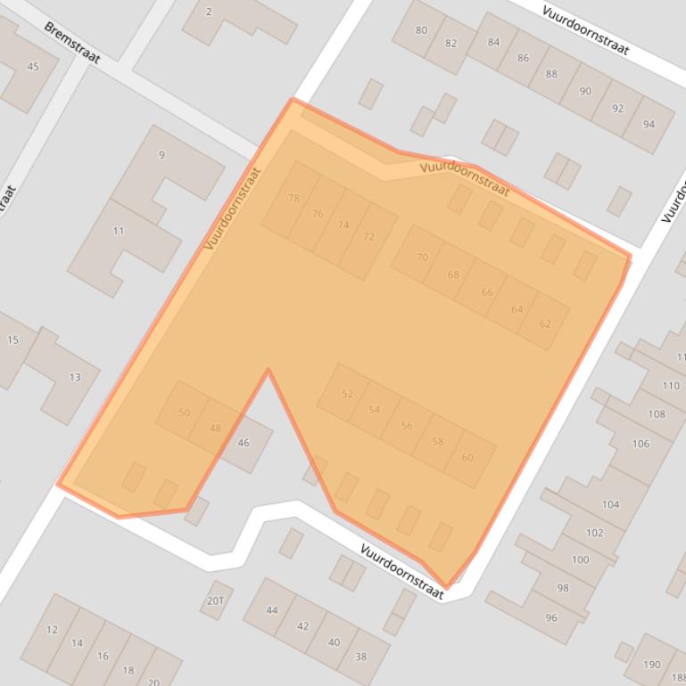 Kaart van postcodegebied 8171XJ.