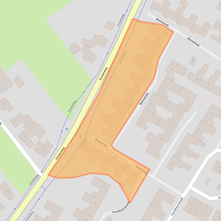 Kaart van postcodegebied 8171XW.