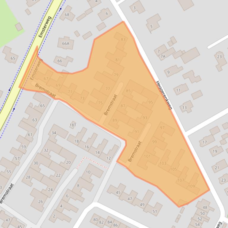 Kaart van postcodegebied 8171XX.