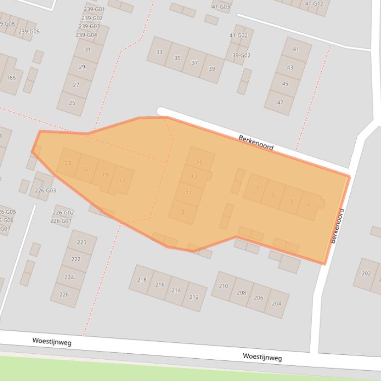 Kaart van postcodegebied 8172AM.