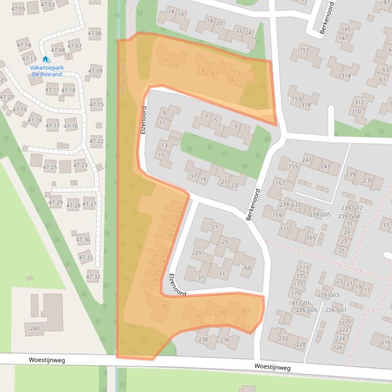 Kaart van postcodegebied 8172AZ.