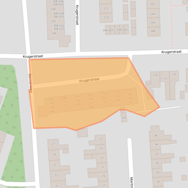 Kaart van postcodegebied 8172BJ.