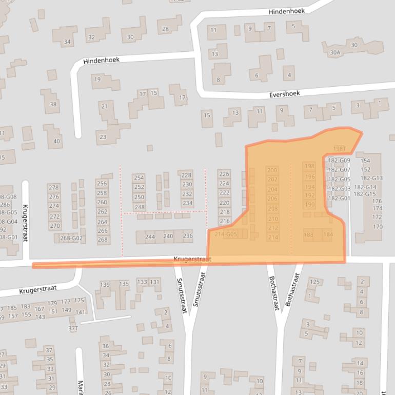 Kaart van postcodegebied 8172BS.