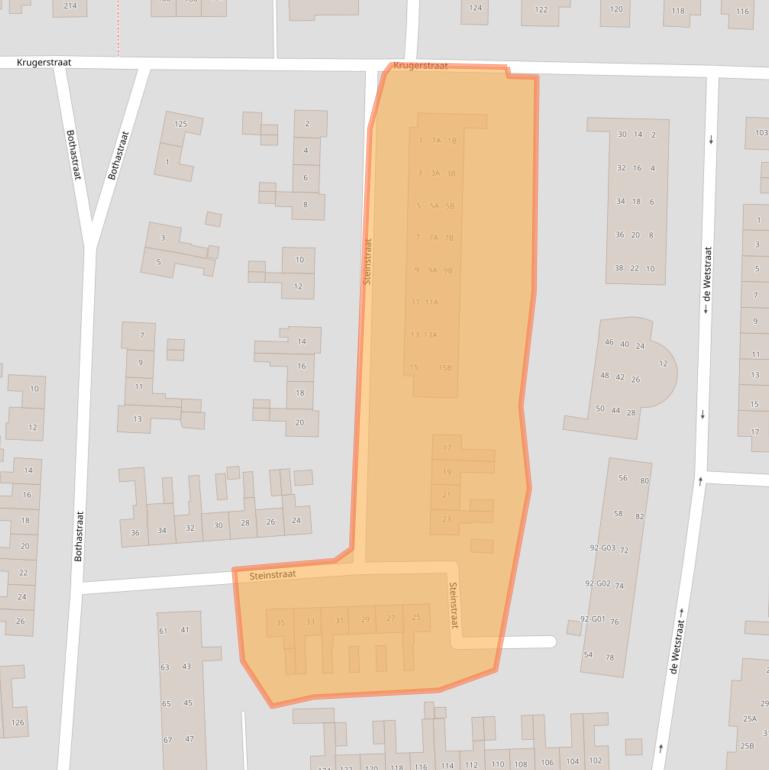 Kaart van postcodegebied 8172CG.