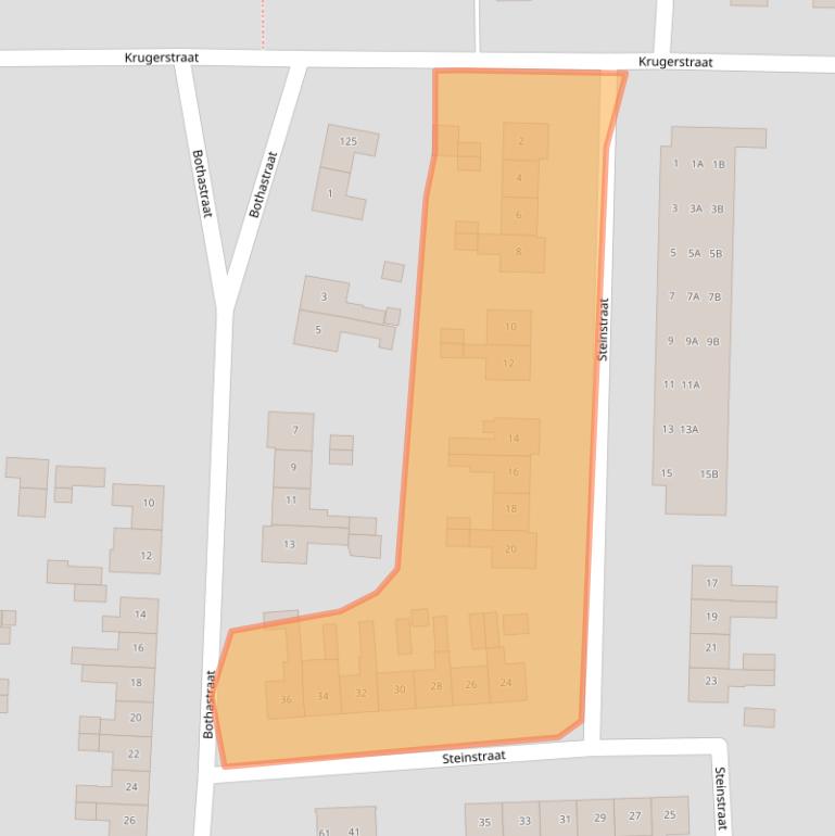 Kaart van postcodegebied 8172CJ.