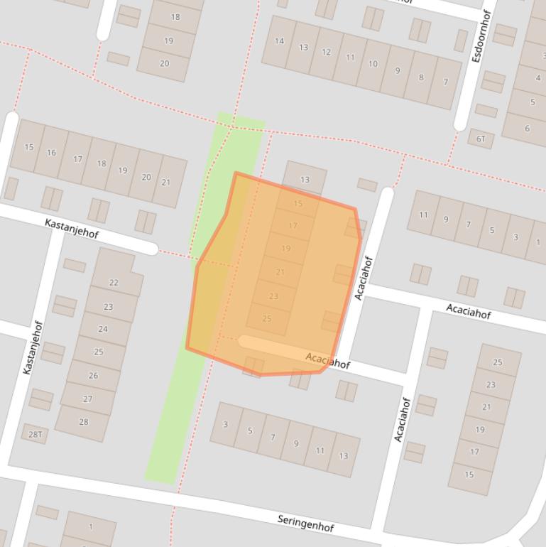 Kaart van postcodegebied 8172DJ.