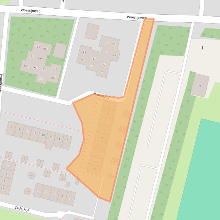 Kaart van postcodegebied 8172DL.