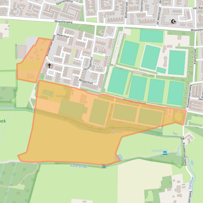 Kaart van postcodegebied 8172EA.
