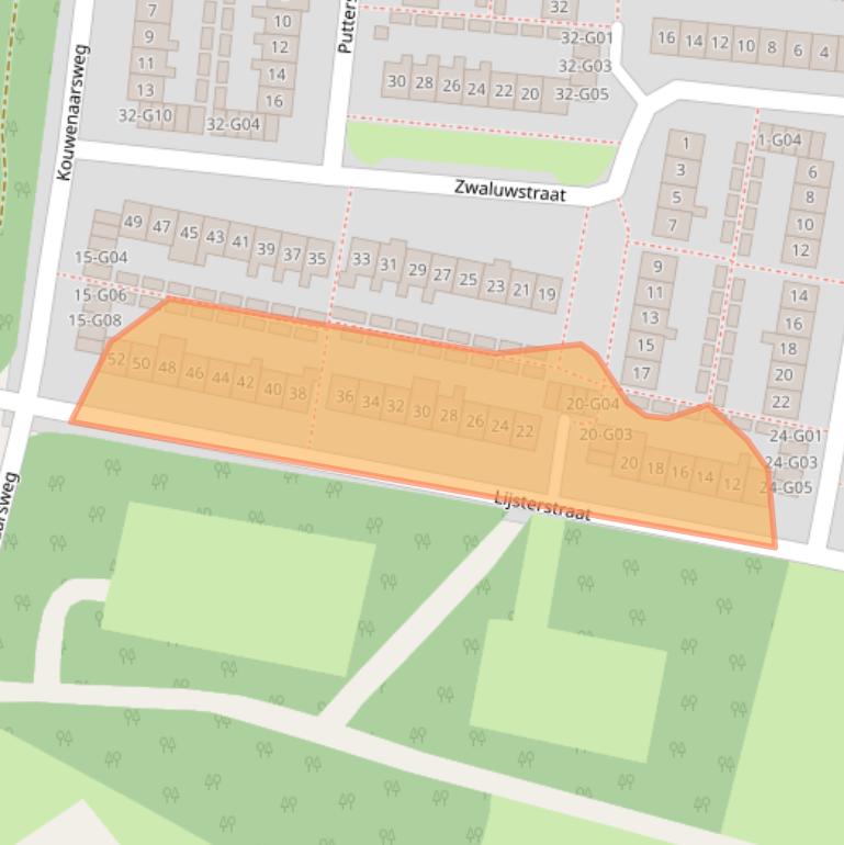 Kaart van postcodegebied 8172GA.