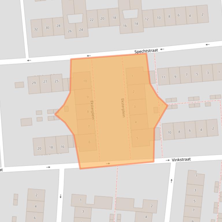 Kaart van postcodegebied 8172GB.