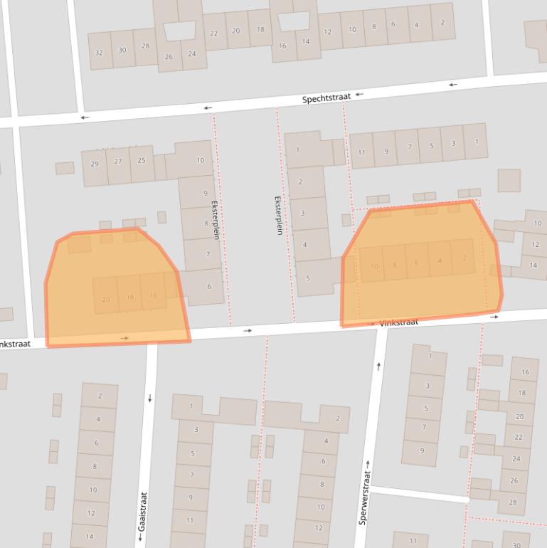 Kaart van postcodegebied 8172GM.