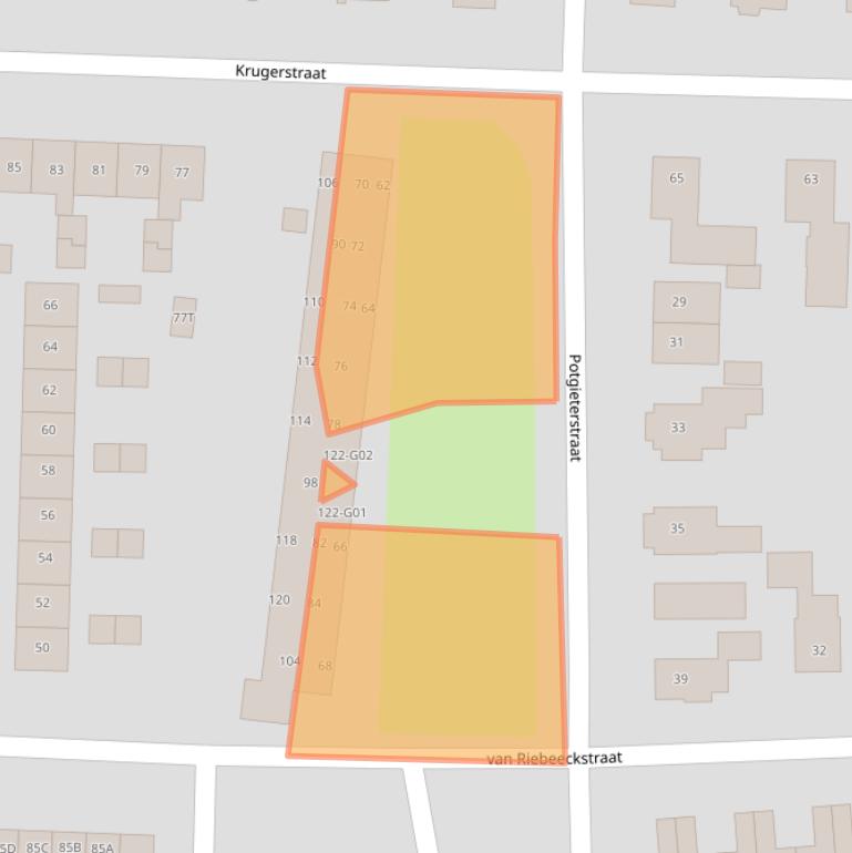 Kaart van postcodegebied 8172XB.