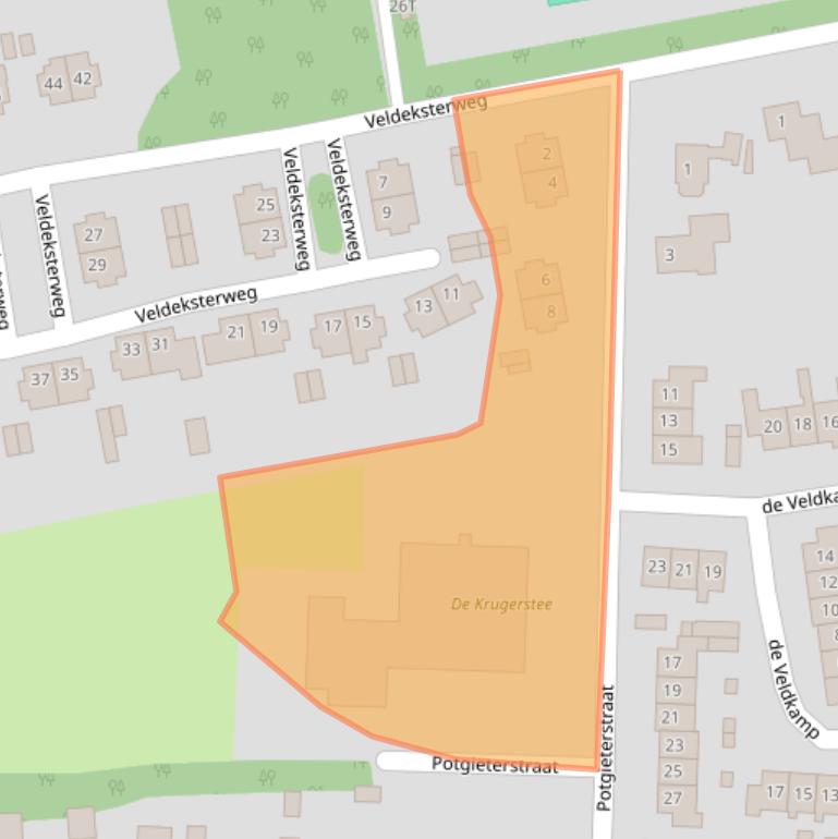 Kaart van postcodegebied 8172XC.