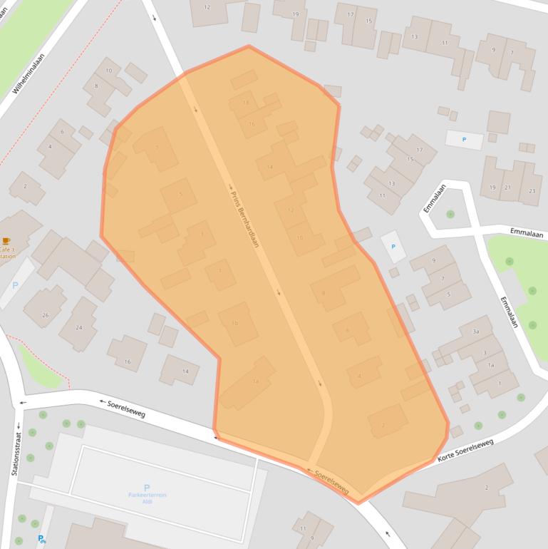 Kaart van postcodegebied 8181AL.