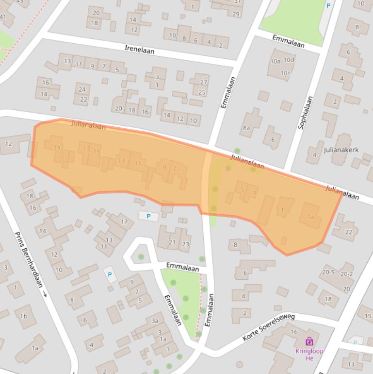 Kaart van postcodegebied 8181AR.