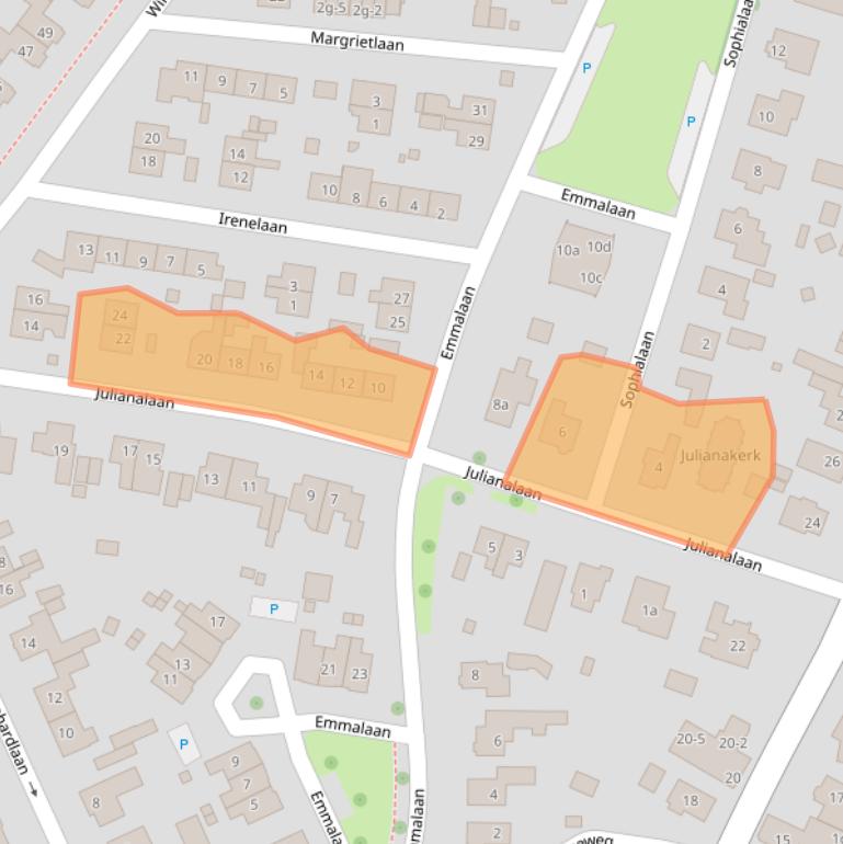 Kaart van postcodegebied 8181AS.