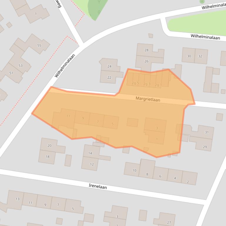 Kaart van postcodegebied 8181AW.