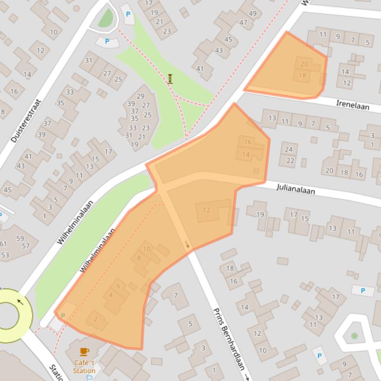 Kaart van postcodegebied 8181BB.