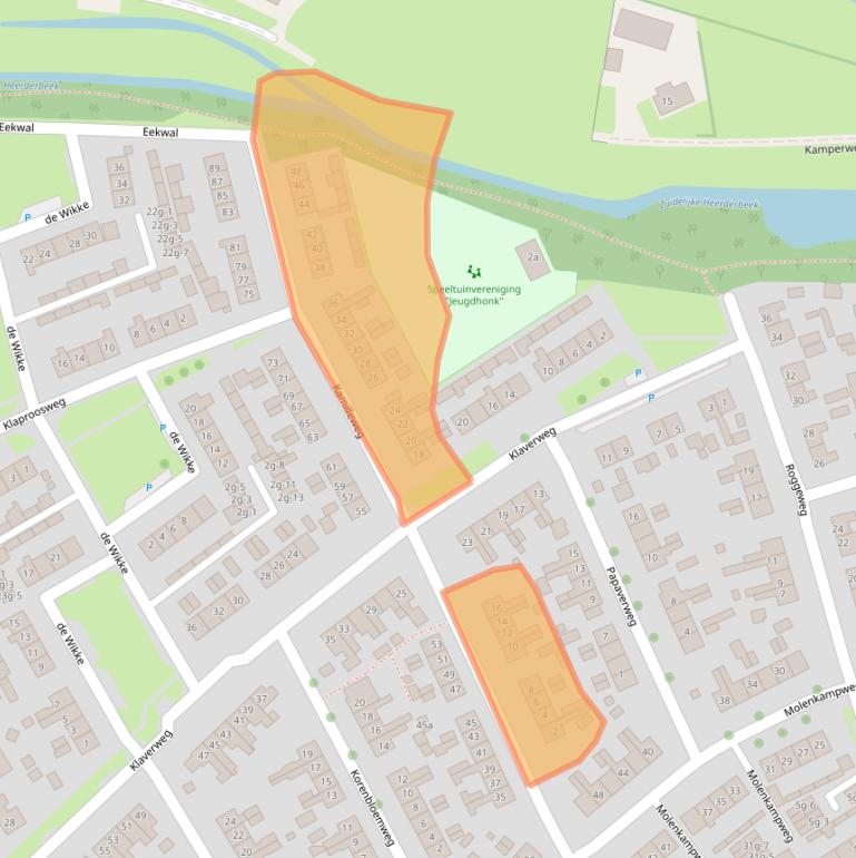 Kaart van postcodegebied 8181BT.