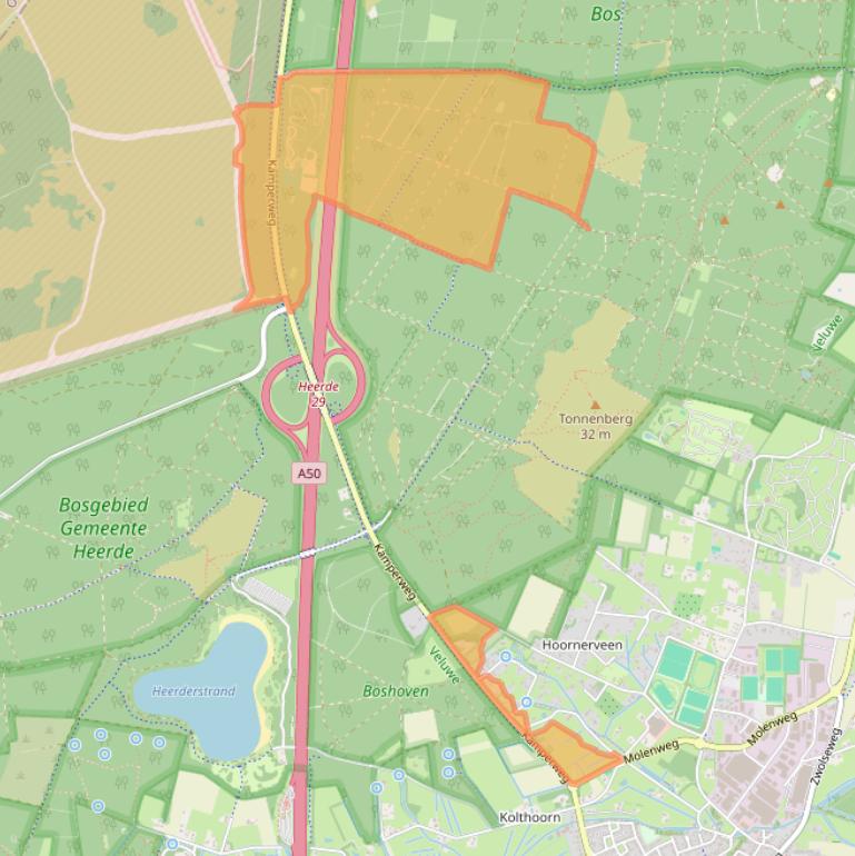 Kaart van postcodegebied 8181CP.