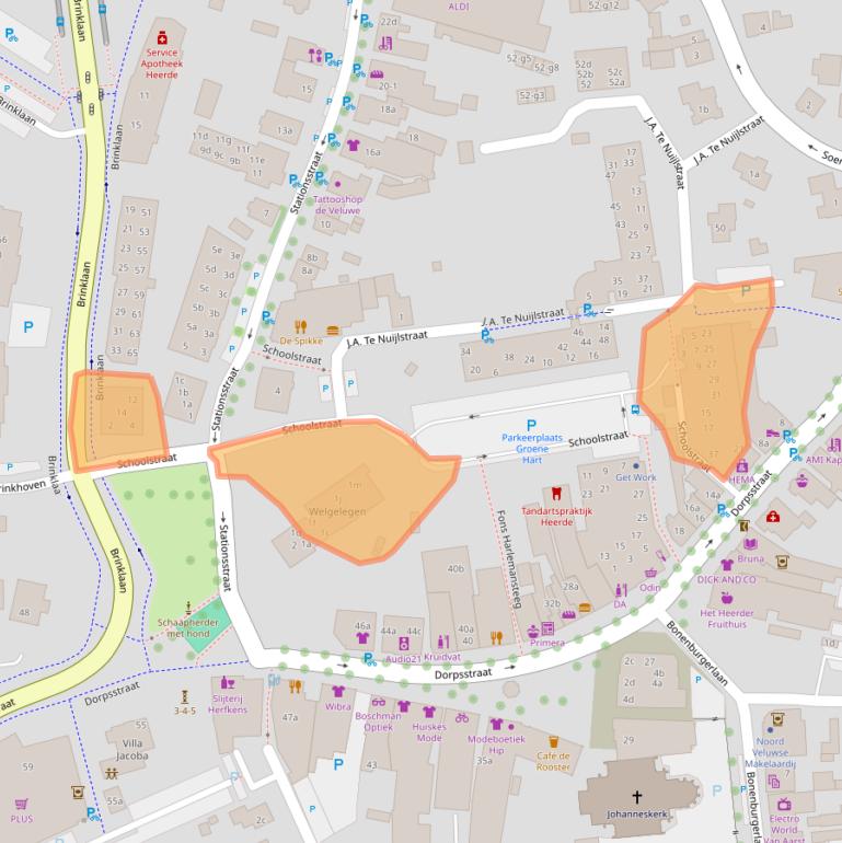 Kaart van postcodegebied 8181CV.