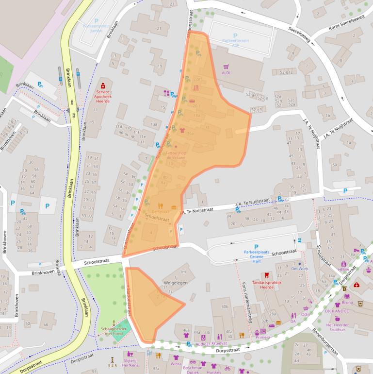 Kaart van postcodegebied 8181CX.