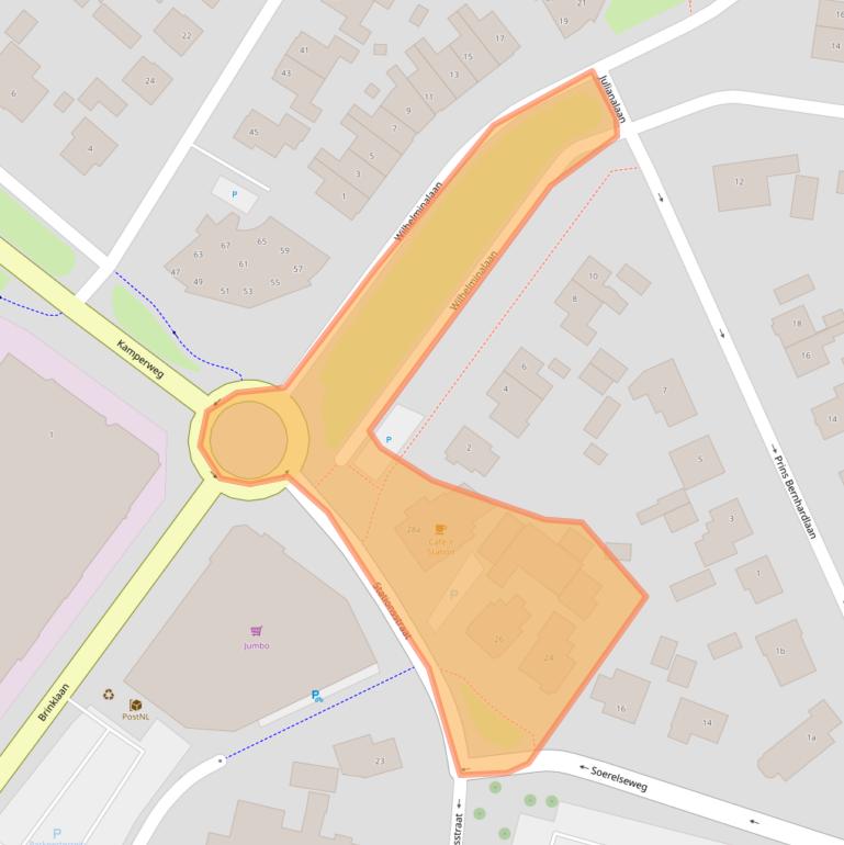 Kaart van postcodegebied 8181CZ.