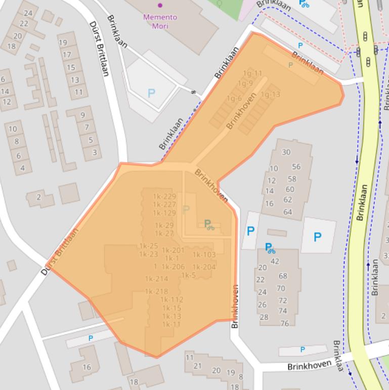 Kaart van postcodegebied 8181DB.