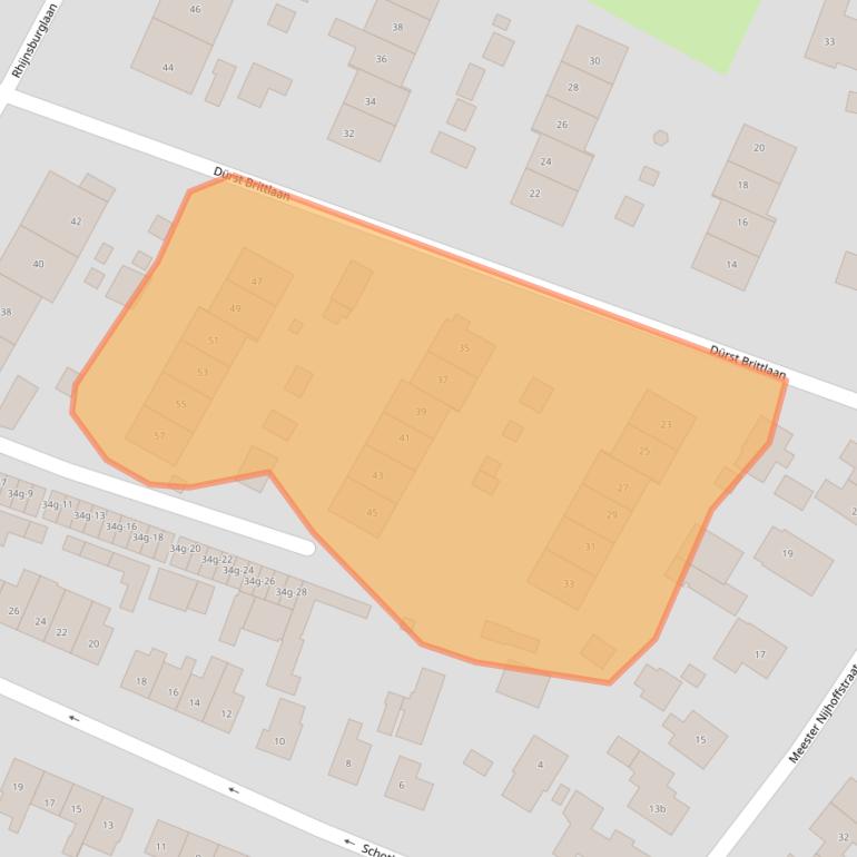 Kaart van postcodegebied 8181ED.