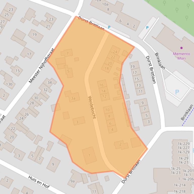 Kaart van postcodegebied 8181EH.