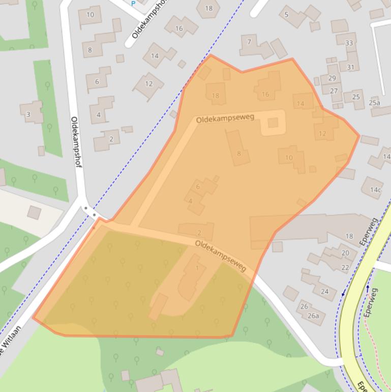 Kaart van postcodegebied 8181ES.