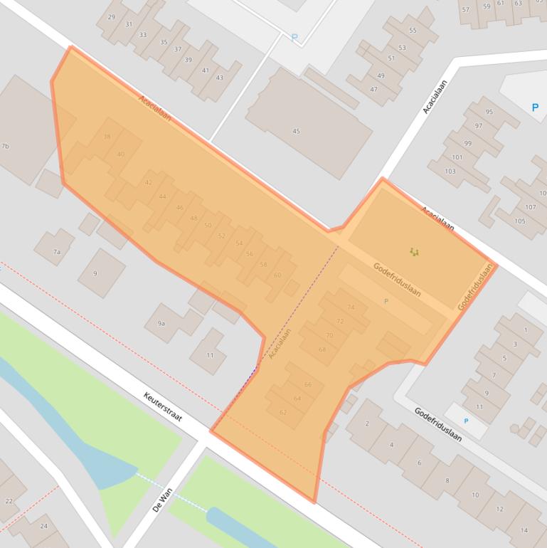 Kaart van postcodegebied 8181GL.