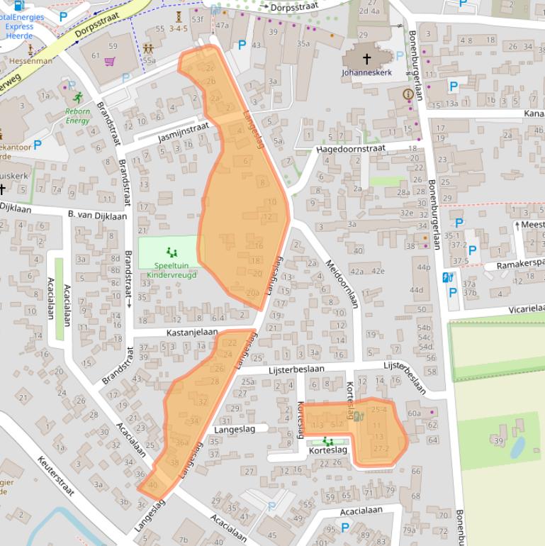 Kaart van postcodegebied 8181GP.