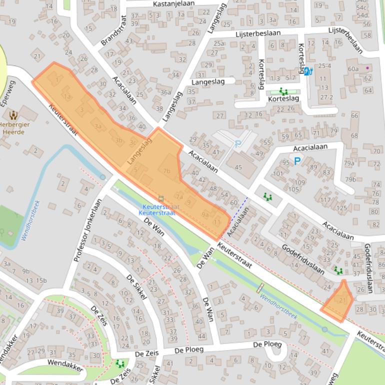 Kaart van postcodegebied 8181GR.