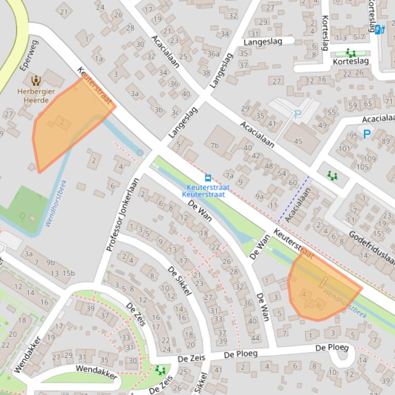 Kaart van postcodegebied 8181GS.