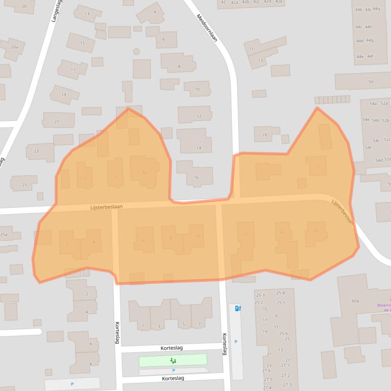 Kaart van postcodegebied 8181GV.