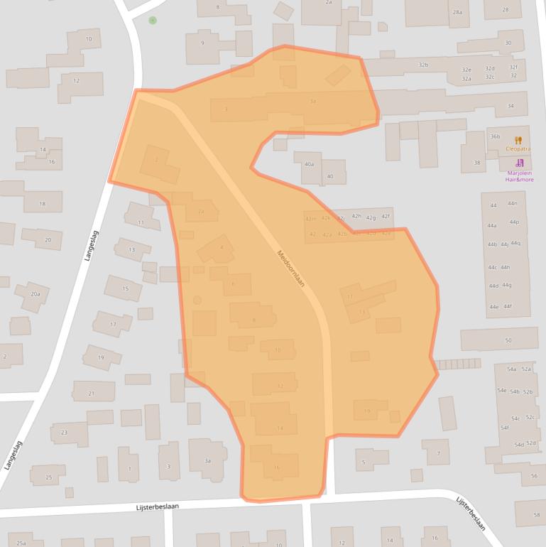 Kaart van postcodegebied 8181GW.