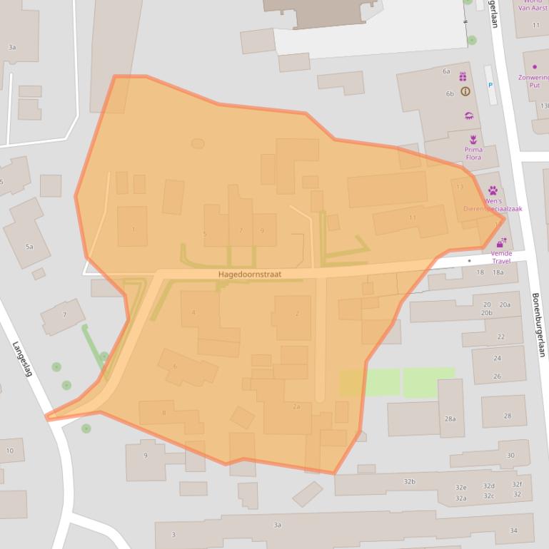 Kaart van postcodegebied 8181GX.