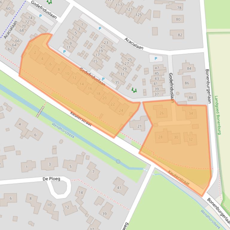 Kaart van postcodegebied 8181GZ.