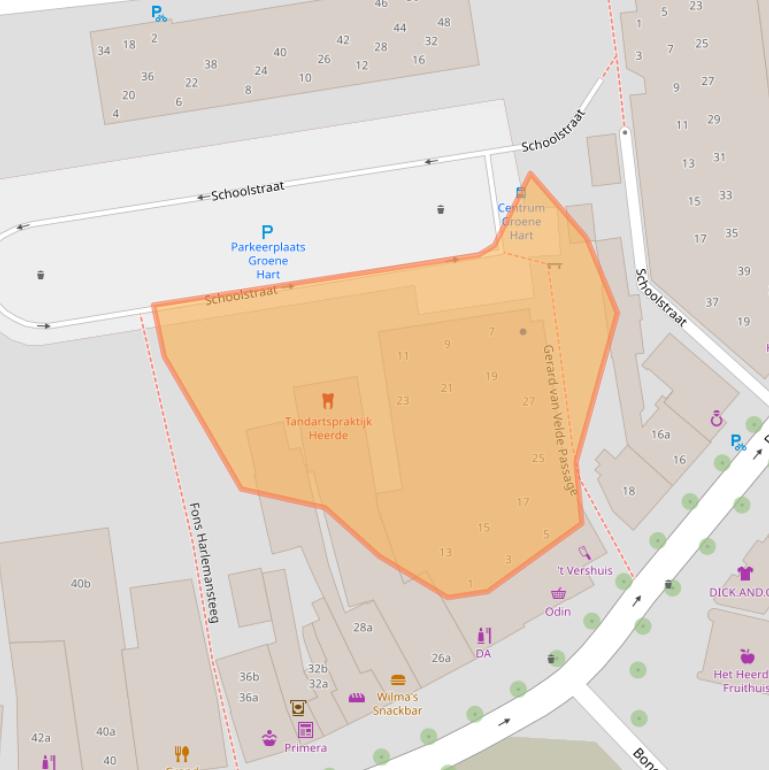 Kaart van postcodegebied 8181HD.