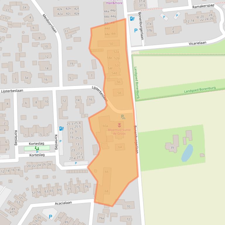 Kaart van postcodegebied 8181HH.