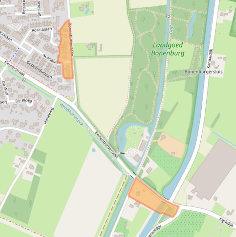 Kaart van postcodegebied 8181HJ.