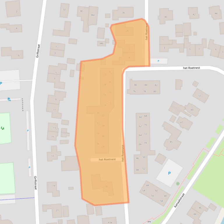 Kaart van postcodegebied 8181HZ.