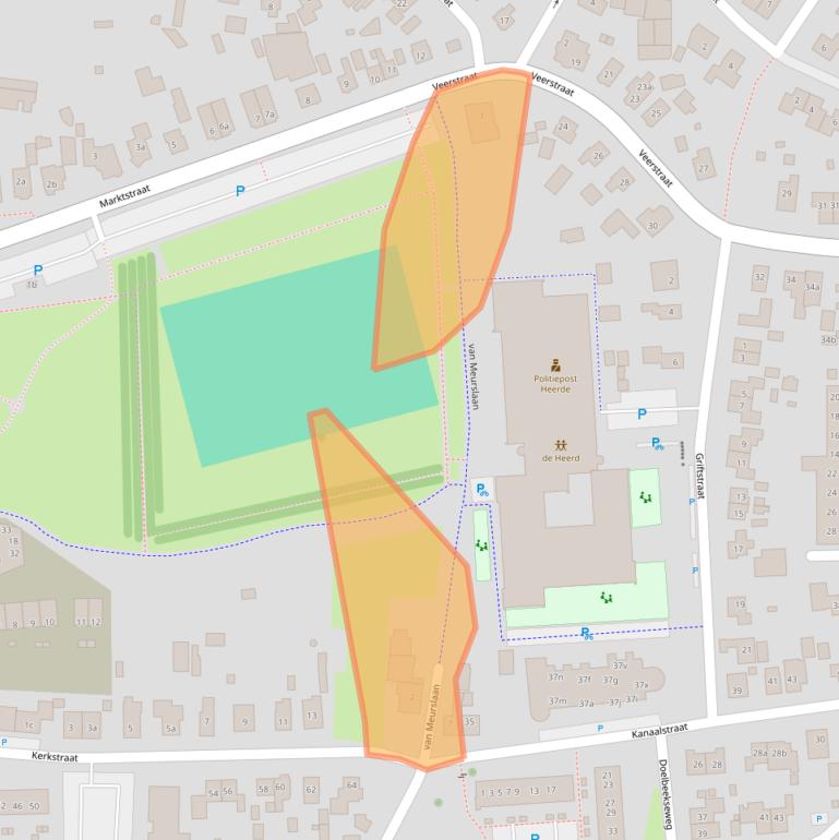 Kaart van postcodegebied 8181JD.